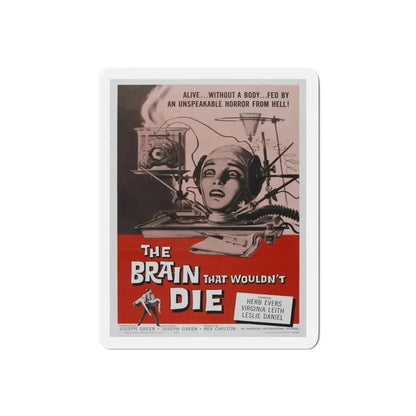 THE BRAIN THAT WOULDN'T DIE 1962 Movie Poster - Refrigerator Magnet 5 Inch Die-Cut - The Sticker Space