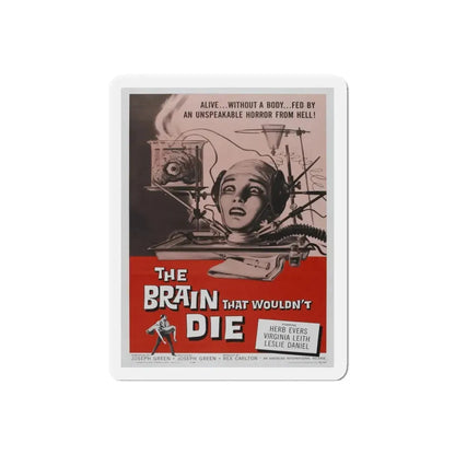 THE BRAIN THAT WOULDN'T DIE 1962 Movie Poster - Refrigerator Magnet 6 Inch Die-Cut - The Sticker Space