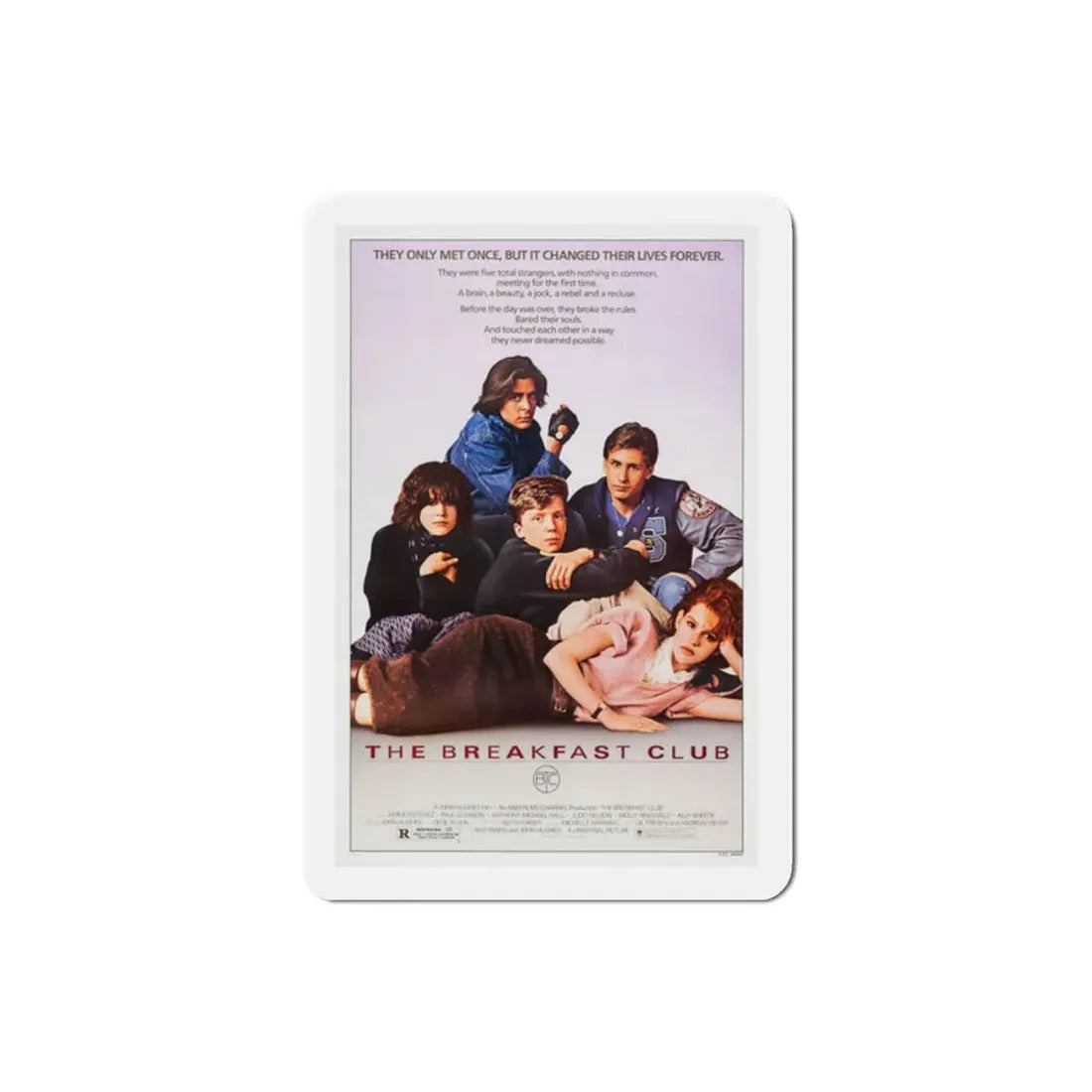 The Breakfast Club 1985 Movie Poster Refrigerator Magnet 2 Inch - The Sticker Space