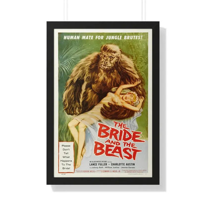 THE BRIDE AND THE BEAST 1958 - Framed Movie Poster 20" x 30" Black - The Sticker Space