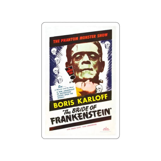 THE BRIDE OF FRANKENSTEIN (2) 1935 Movie Poster STICKER Vinyl Die-Cut Decal 2 Inch - The Sticker Space