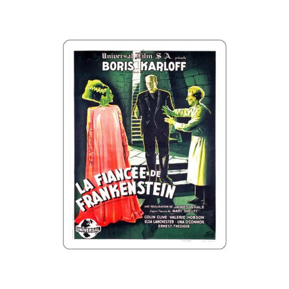 THE BRIDE OF FRANKENSTEIN (FRENCH) 1935 Movie Poster STICKER Vinyl Die-Cut Decal 3 Inch - The Sticker Space
