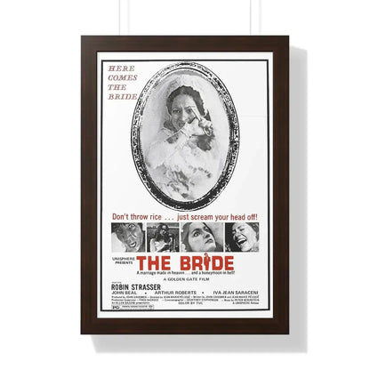 THE BRIDE (THE HOUSE THAT CRIED MURDER) 1973 - Framed Movie Poster 16″ x 24″ Walnut - The Sticker Space