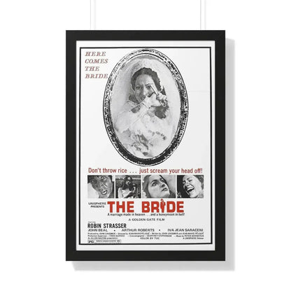 THE BRIDE (THE HOUSE THAT CRIED MURDER) 1973 - Framed Movie Poster 20" x 30" Black - The Sticker Space