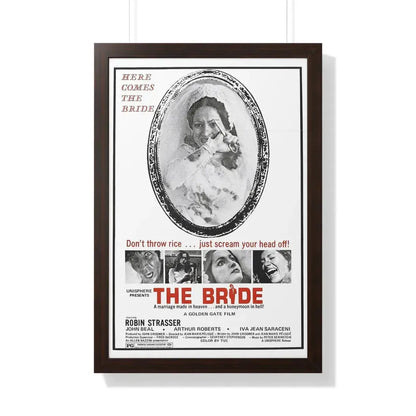THE BRIDE (THE HOUSE THAT CRIED MURDER) 1973 - Framed Movie Poster 20" x 30" Walnut - The Sticker Space