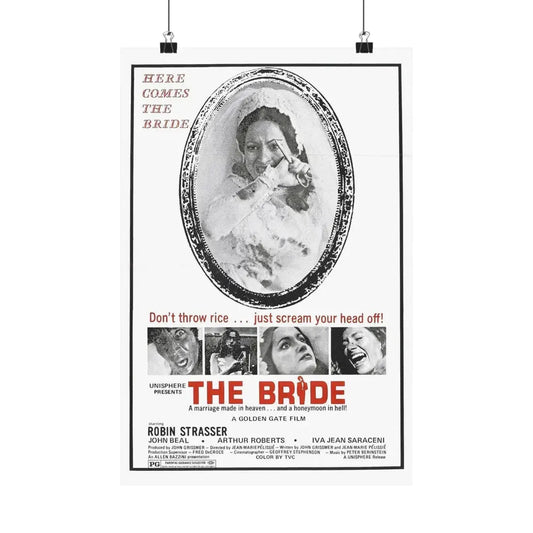 THE BRIDE (THE HOUSE THAT CRIED MURDER) 1973 - Paper Movie Poster 12″ x 18″ Matte - The Sticker Space
