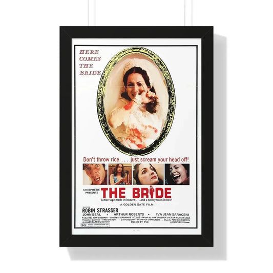 THE BRIDE (THE HOUSE THAT CRIED MURDER) 2 1973 - Framed Movie Poster 16″ x 24″ Black - The Sticker Space
