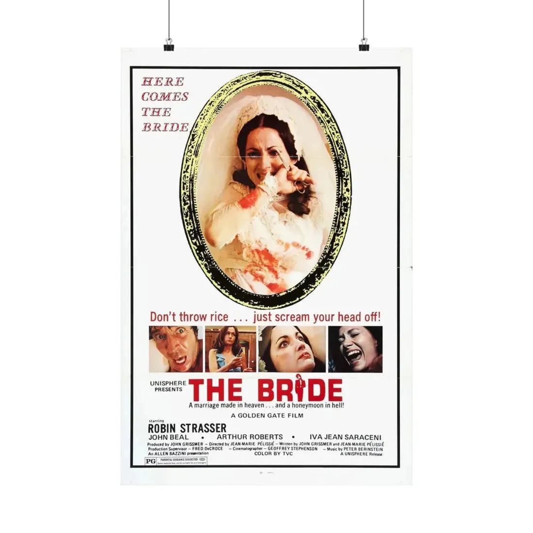 THE BRIDE (THE HOUSE THAT CRIED MURDER) 2 1973 - Paper Movie Poster 20″ x 30″ Matte - The Sticker Space
