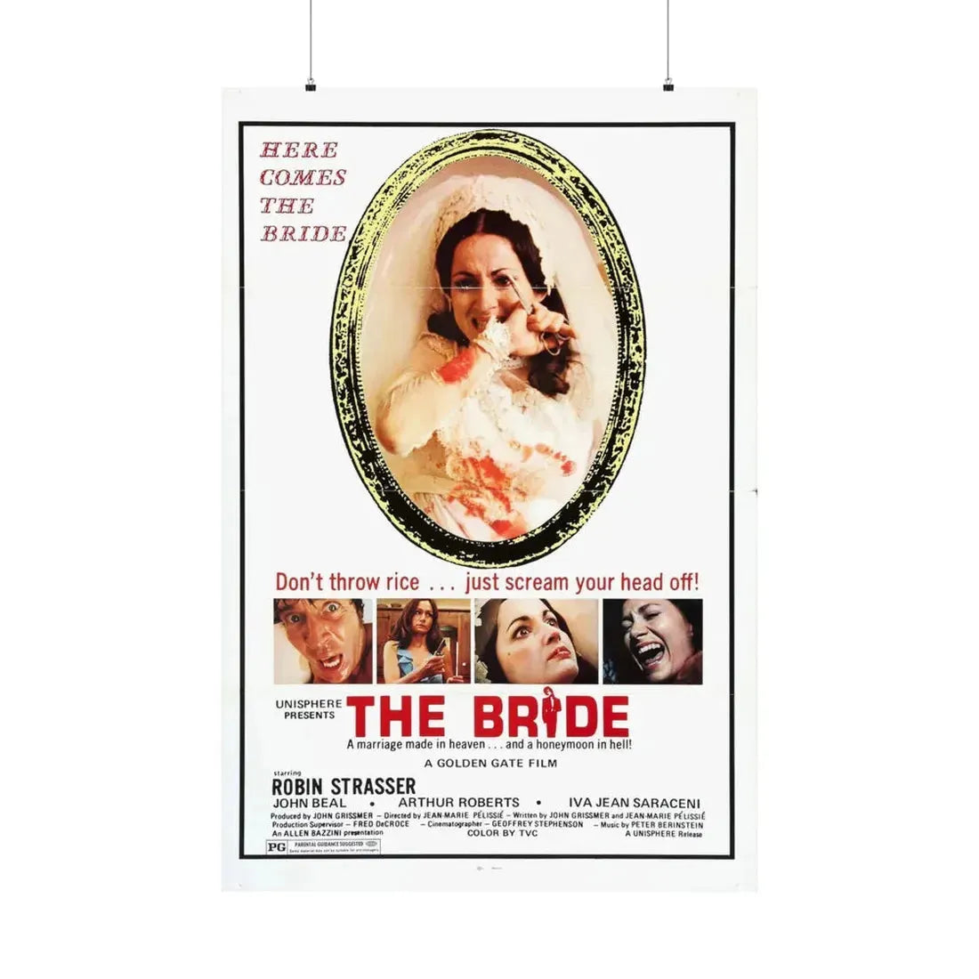 THE BRIDE (THE HOUSE THAT CRIED MURDER) 2 1973 - Paper Movie Poster 36" x 54" Matte - The Sticker Space