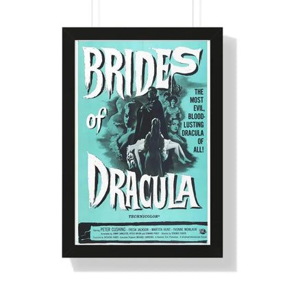 THE BRIDES OF DRACULA (2) 1960 - Framed Movie Poster 16″ x 24″ Black - The Sticker Space