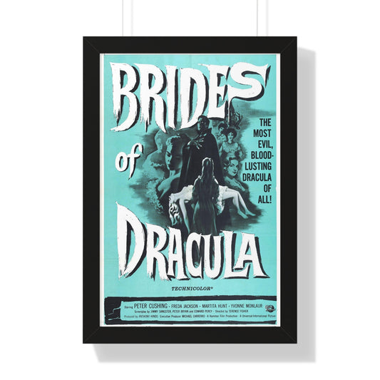 THE BRIDES OF DRACULA (2) 1960 - Framed Movie Poster-16″ x 24″-The Sticker Space