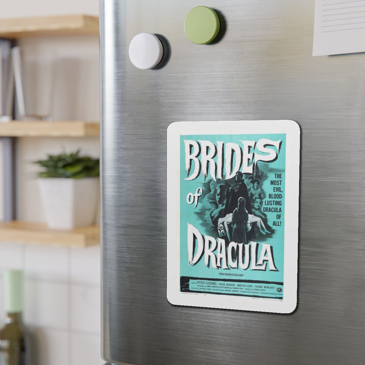 THE BRIDES OF DRACULA (2) 1960 Movie Poster - Refrigerator Magnet-The Sticker Space