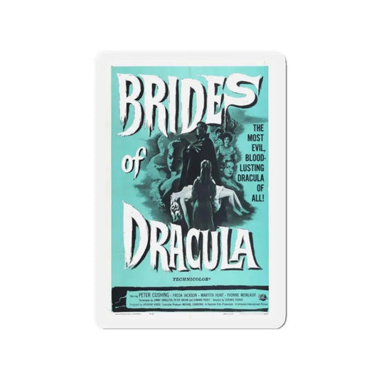 THE BRIDES OF DRACULA (2) 1960 Movie Poster - Refrigerator Magnet 2 Inch Die-Cut - The Sticker Space