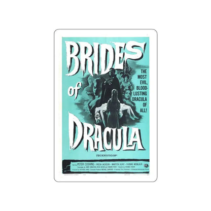 THE BRIDES OF DRACULA (2) 1960 Movie Poster STICKER Vinyl Die-Cut Decal 3 Inch - The Sticker Space