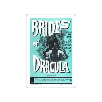 THE BRIDES OF DRACULA (2) 1960 Movie Poster STICKER Vinyl Die-Cut Decal 5 Inch - The Sticker Space
