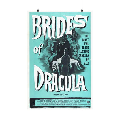 THE BRIDES OF DRACULA (2) 1960 - Paper Movie Poster 20″ x 30″ Matte - The Sticker Space