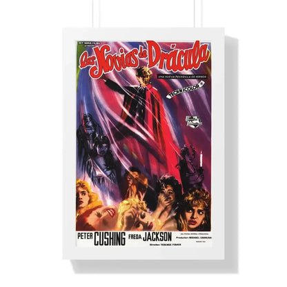 THE BRIDES OF DRACULA (SPANISH) 1960 - Framed Movie Poster 16″ x 24″ White - The Sticker Space