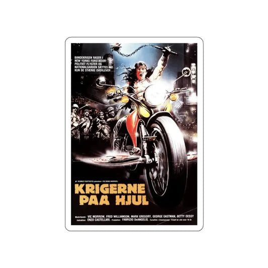 THE BRONX WARRIORS (DANISH) 1982 Movie Poster STICKER Vinyl Die-Cut Decal 2 Inch - The Sticker Space