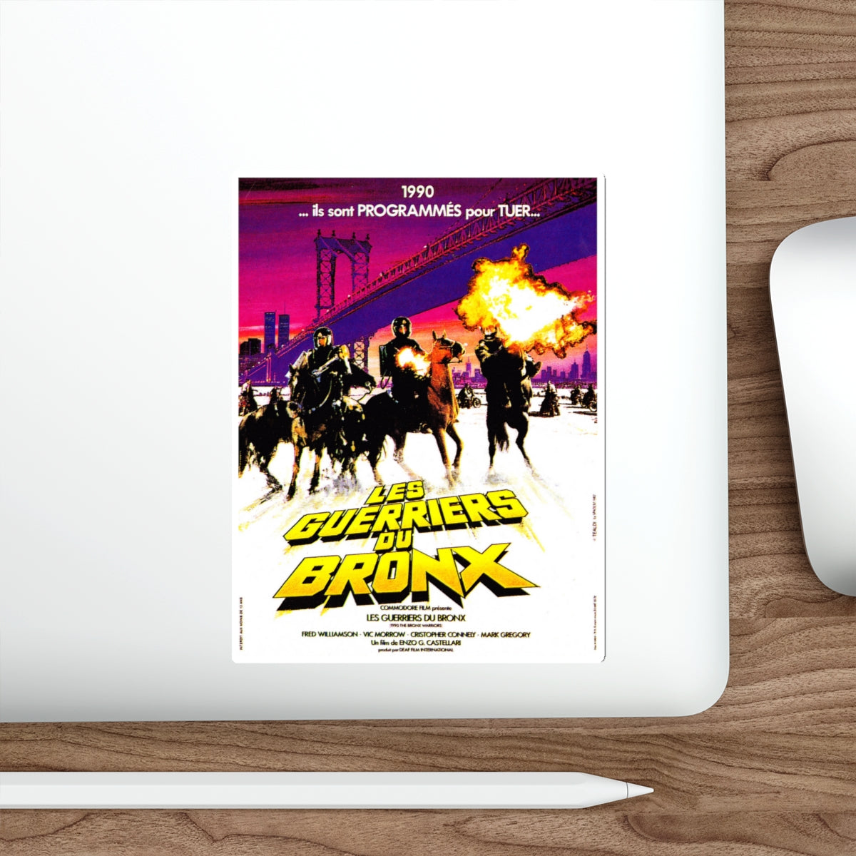 THE BRONX WARRIORS (FRENCH) 1982 Movie Poster STICKER Vinyl Die-Cut Decal-The Sticker Space