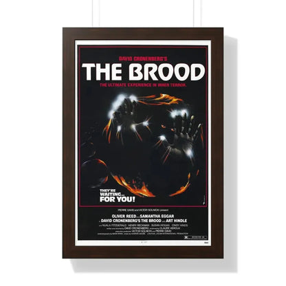 THE BROOD 1979 - Framed Movie Poster 16″ x 24″ Walnut - The Sticker Space