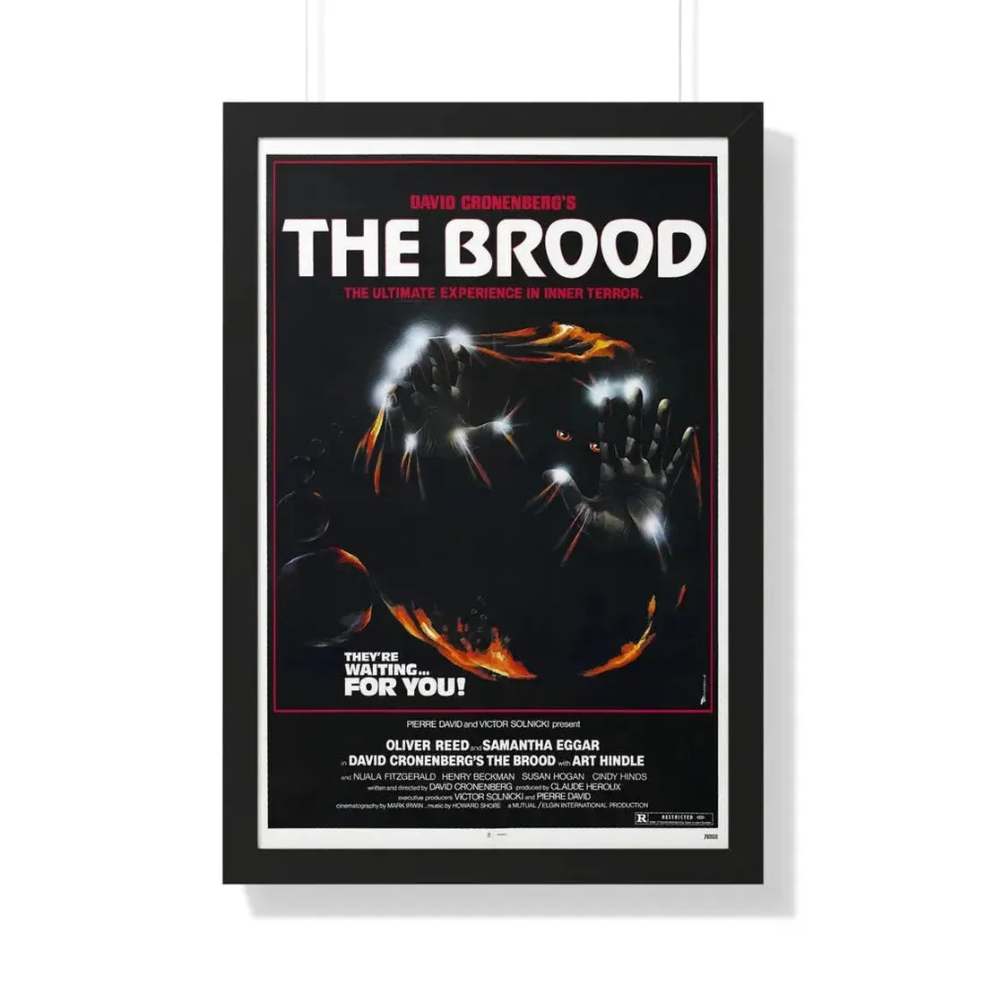 THE BROOD 1979 - Framed Movie Poster 20" x 30" Black - The Sticker Space
