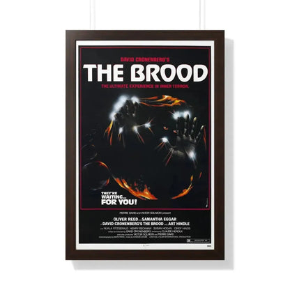 THE BROOD 1979 - Framed Movie Poster 20" x 30" Walnut - The Sticker Space