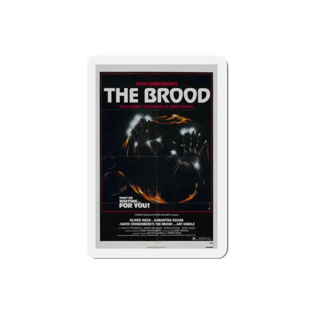 The Brood 1979 Movie Poster Refrigerator Magnet 2 Inch - The Sticker Space