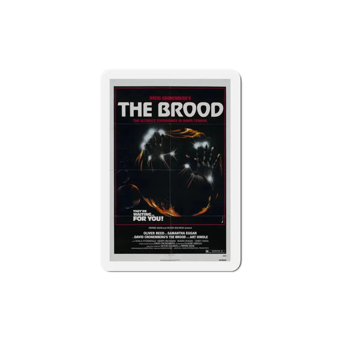 The Brood 1979 Movie Poster Refrigerator Magnet 5 Inch - The Sticker Space