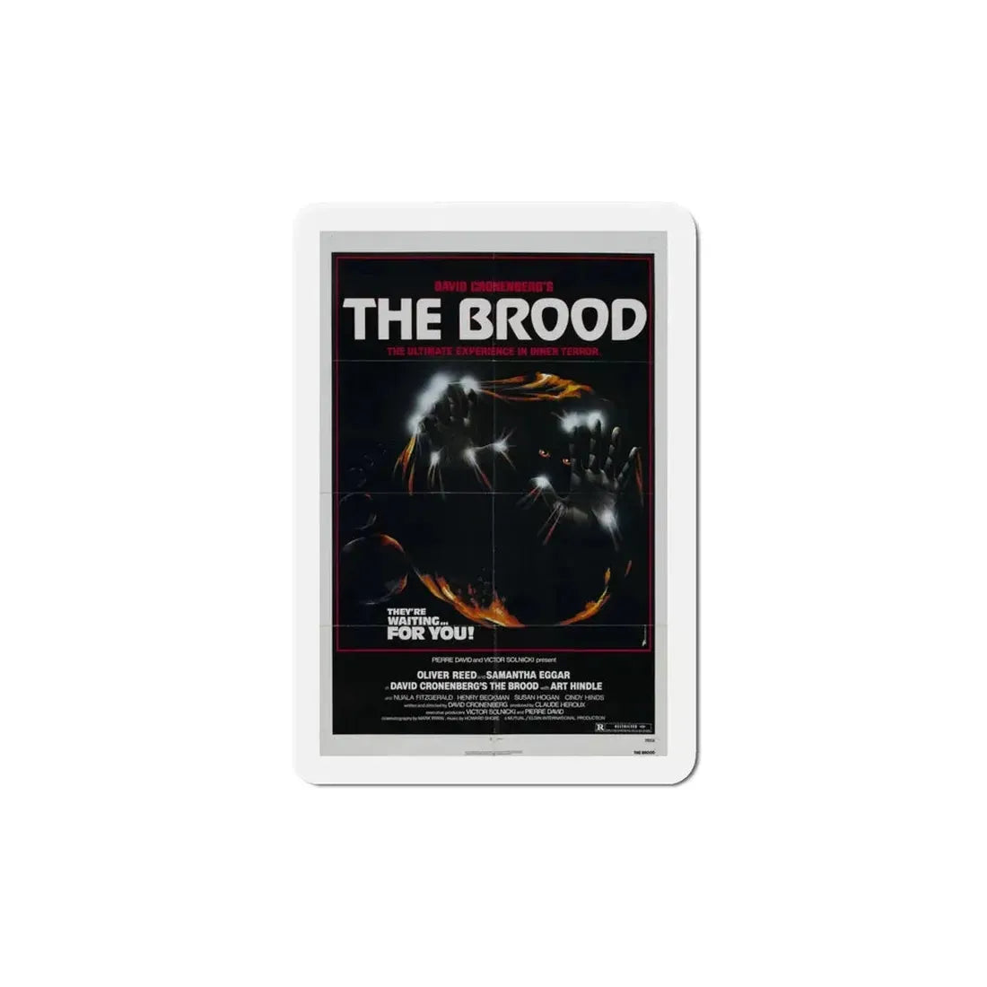 The Brood 1979 Movie Poster Refrigerator Magnet 6 Inch - The Sticker Space