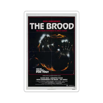The Brood 1979 Movie Poster - STICKER Vinyl Kiss-Cut Decal 6 Inch White - The Sticker Space