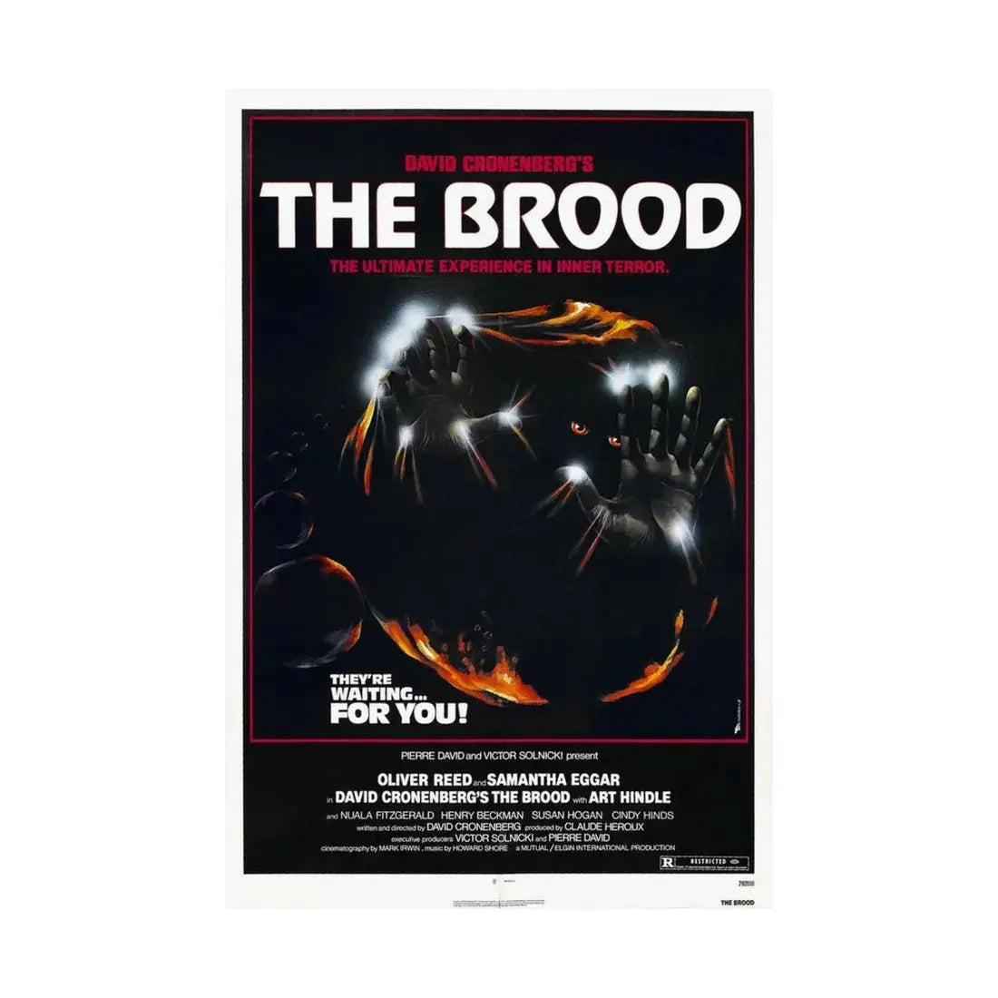 THE BROOD 1979 - Paper Movie Poster - The Sticker Space