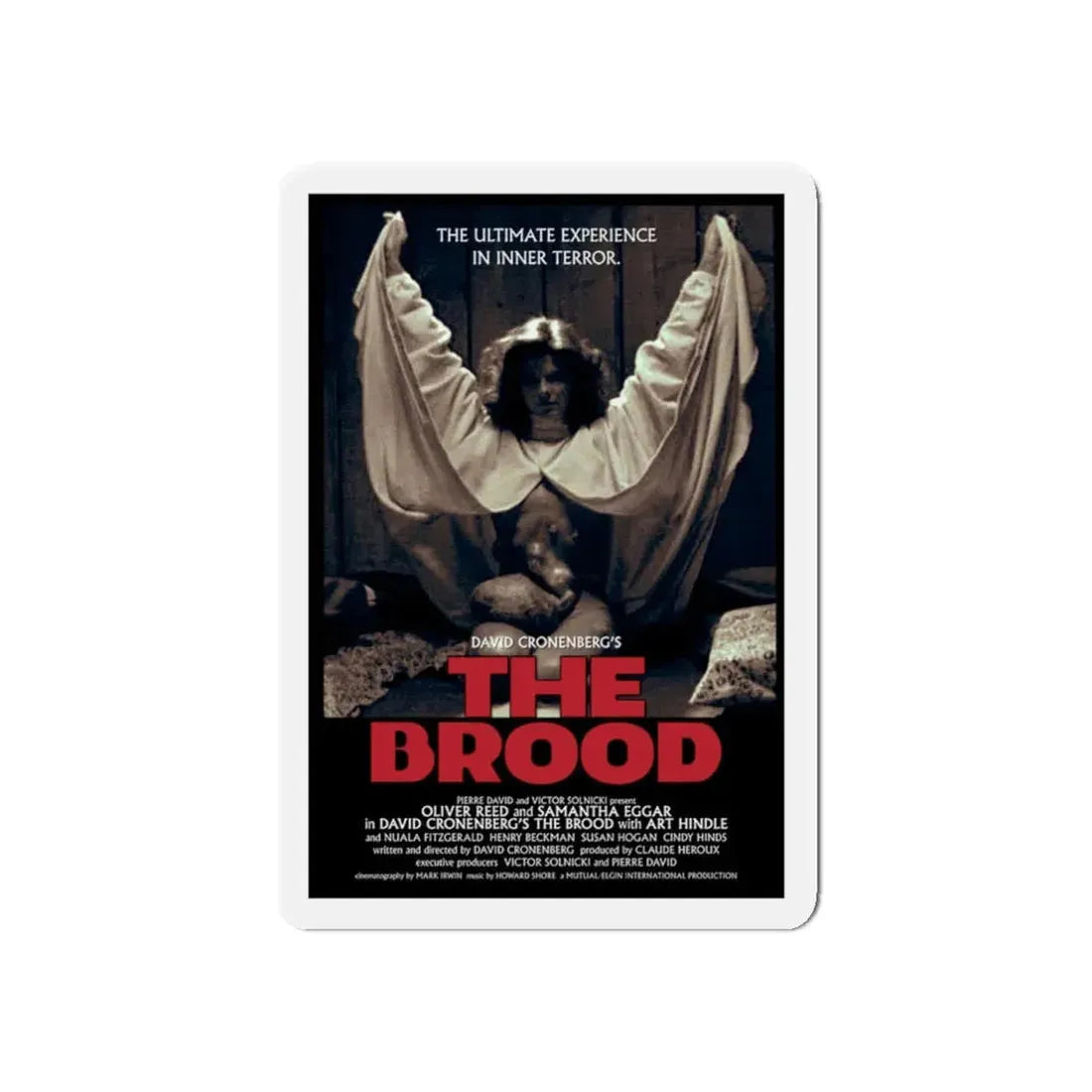THE BROOD (2) 1979 Movie Poster - Refrigerator Magnet 3 Inch Die-Cut - The Sticker Space