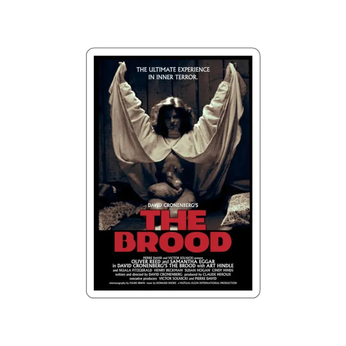 THE BROOD (2) 1979 Movie Poster STICKER Vinyl Die-Cut Decal 6 Inch - The Sticker Space