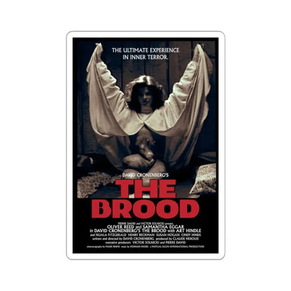 THE BROOD (2) 1979 Movie Poster - STICKER Vinyl Kiss-Cut Decal 6 Inch White - The Sticker Space