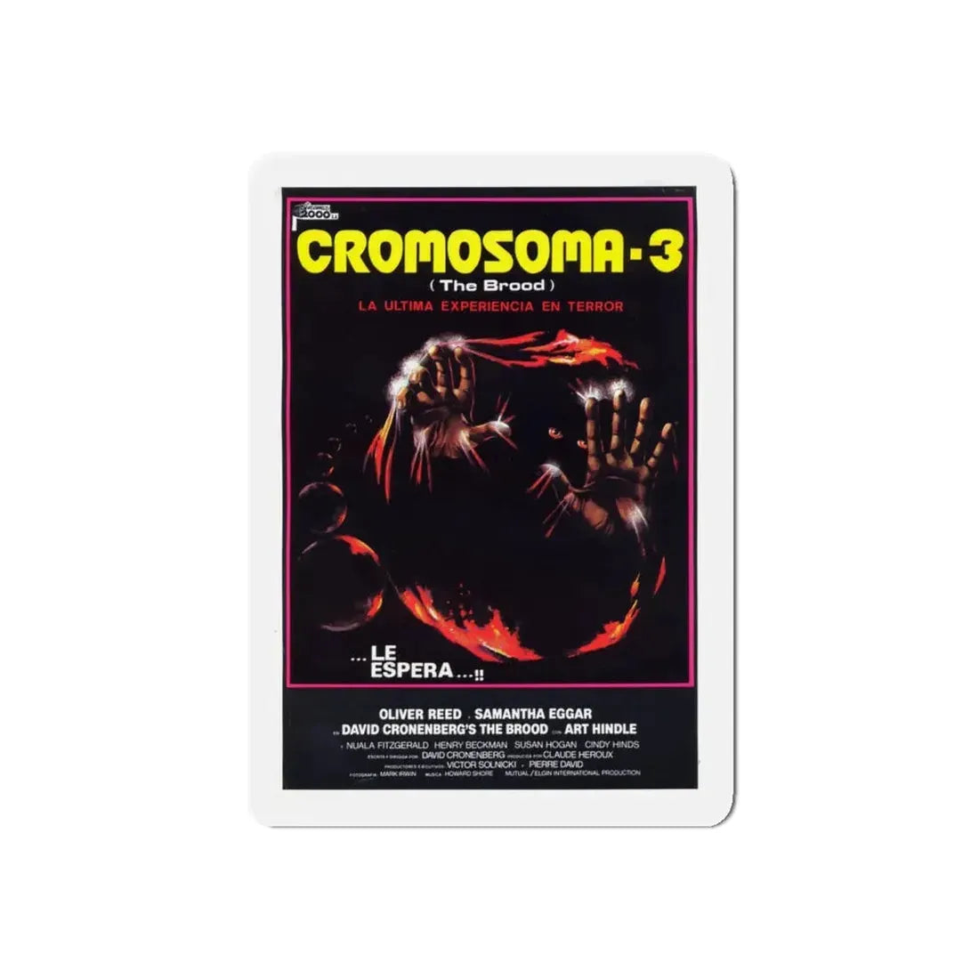 THE BROOD (3) 1979 Movie Poster - Refrigerator Magnet 4 Inch Die-Cut - The Sticker Space