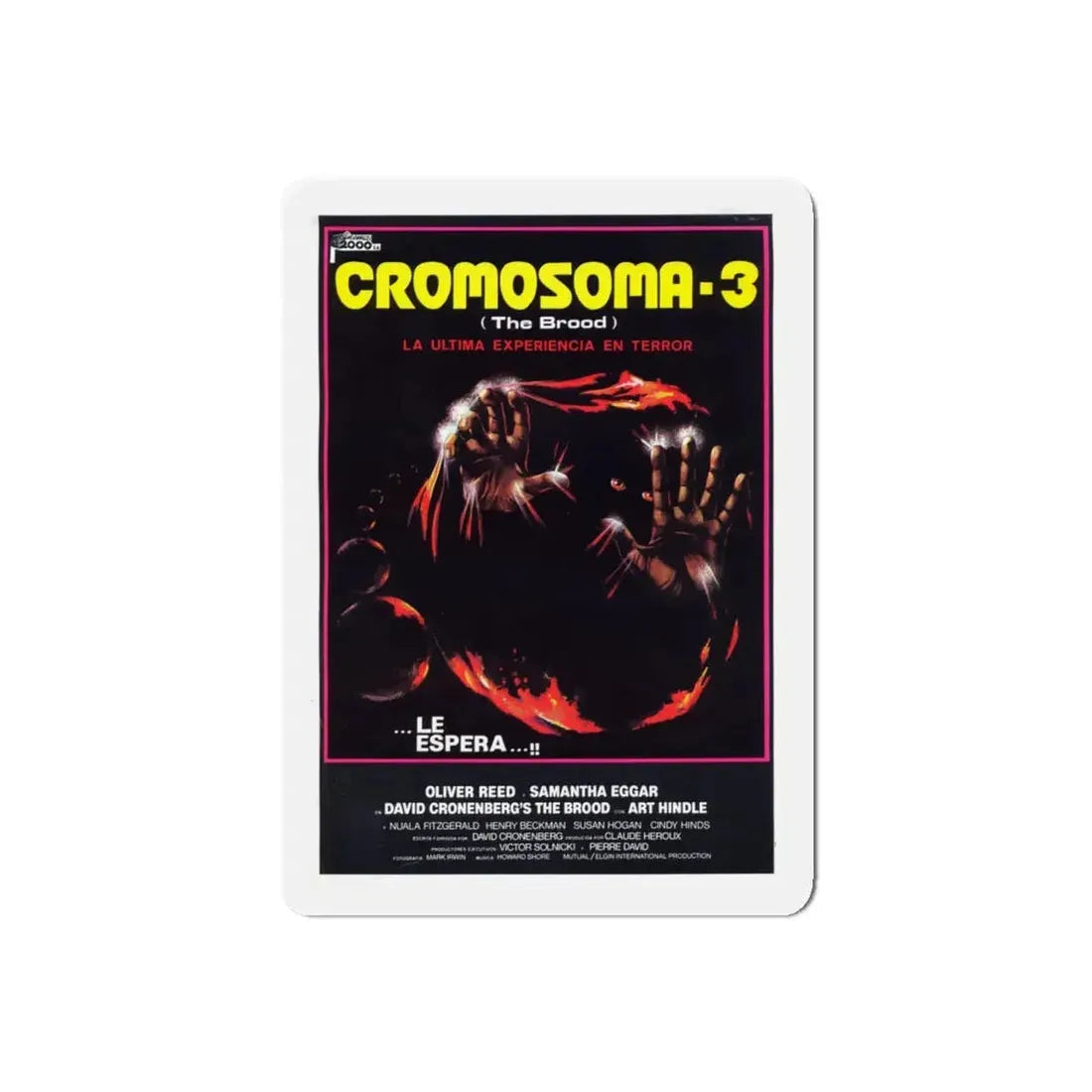 THE BROOD (3) 1979 Movie Poster - Refrigerator Magnet 5 Inch Die-Cut - The Sticker Space