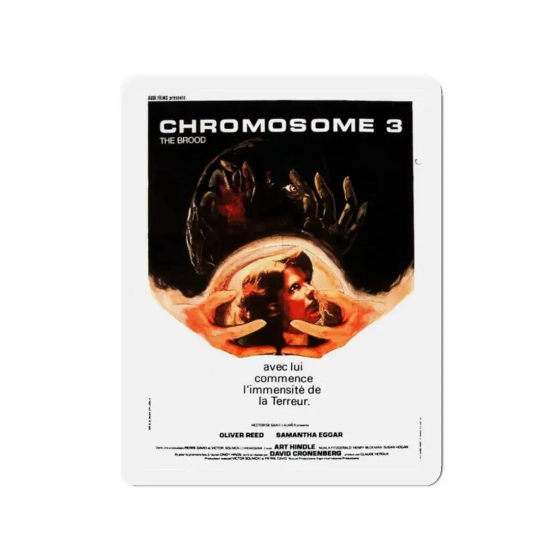 THE BROOD (4) 1979 Movie Poster - Refrigerator Magnet 2 Inch Die-Cut - The Sticker Space