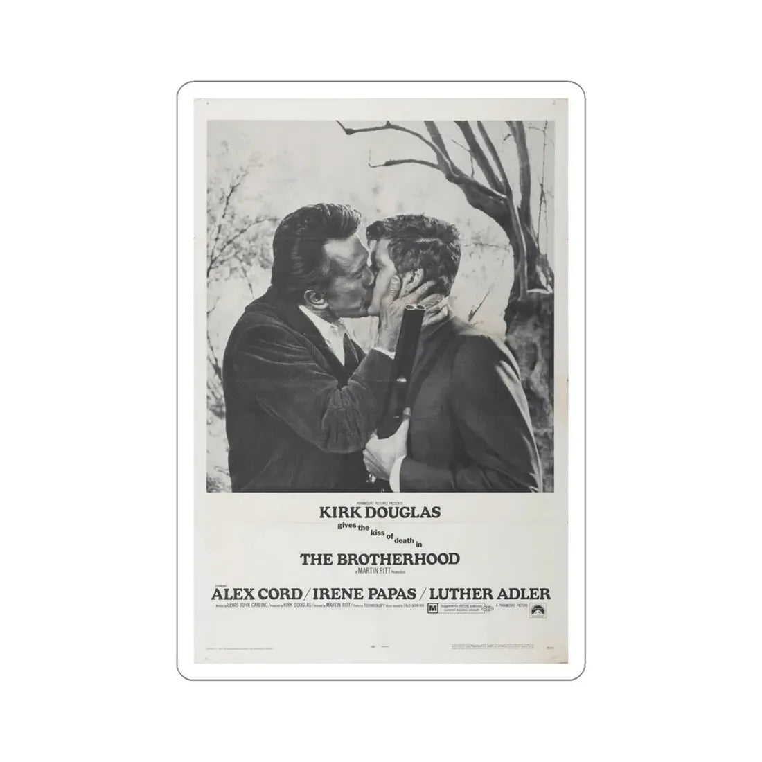 The Brotherhood 1968 Movie Poster STICKER Vinyl Die-Cut Decal 5 Inch - The Sticker Space