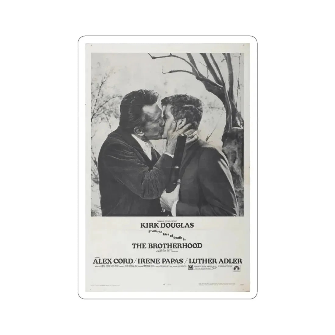 The Brotherhood 1968 Movie Poster STICKER Vinyl Die-Cut Decal 6 Inch - The Sticker Space