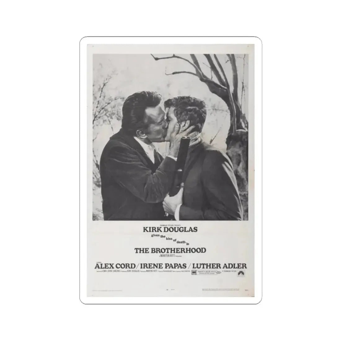 The Brotherhood 1968 Movie Poster - STICKER Vinyl Kiss-Cut Decal 2 Inch White - The Sticker Space
