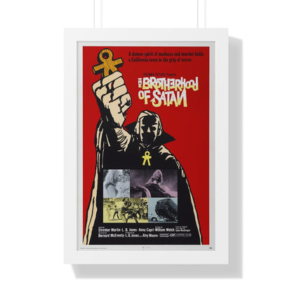 THE BROTHERHOOD OF SATAN 1971 - Framed Movie Poster-16″ x 24″-The Sticker Space