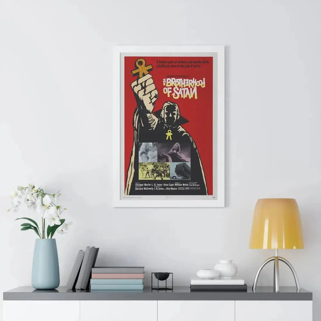 THE BROTHERHOOD OF SATAN 1971 - Framed Movie Poster - The Sticker Space