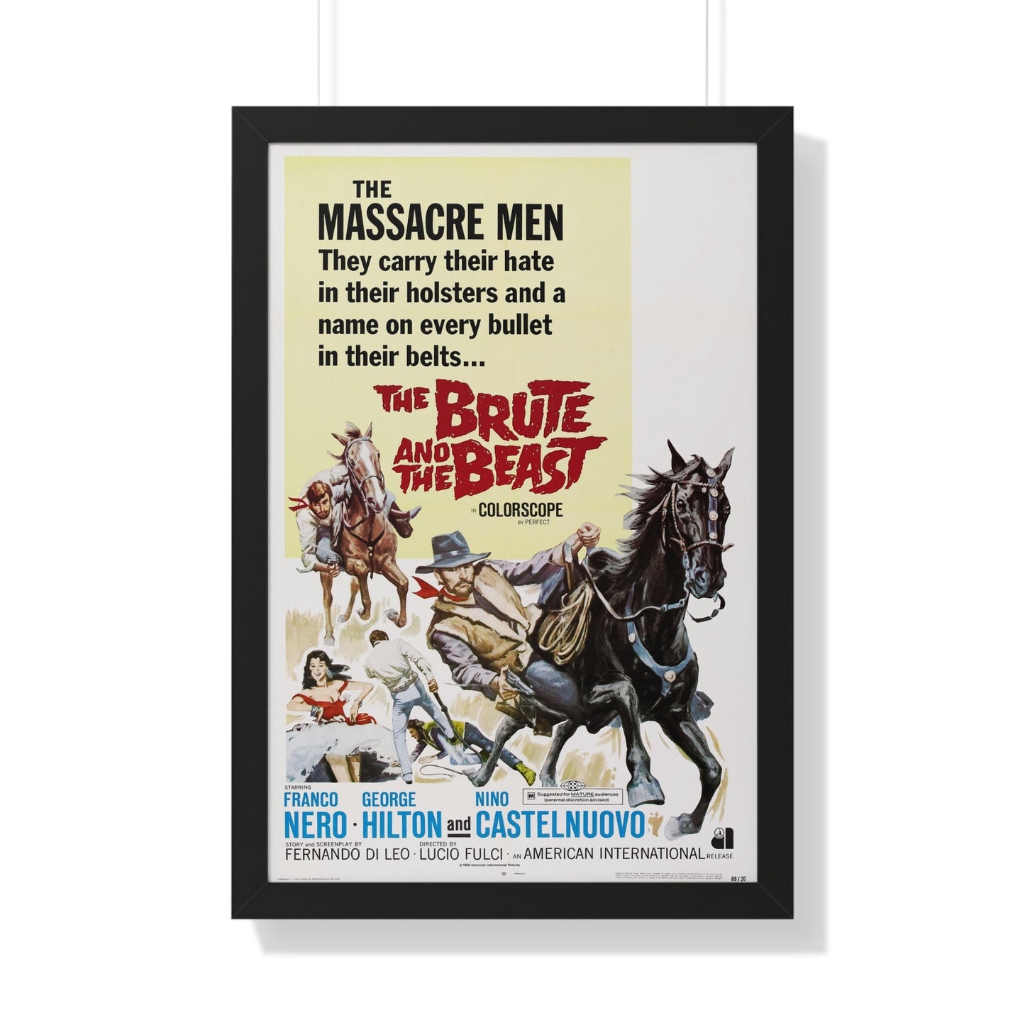 THE BRUTE AND THE BEAST 1966 - Framed Movie Poster-20" x 30"-The Sticker Space