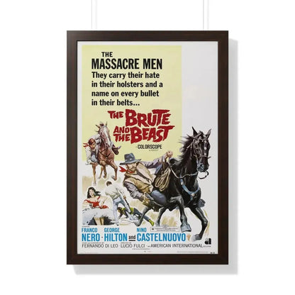 THE BRUTE AND THE BEAST 1966 - Framed Movie Poster 20" x 30" Walnut - The Sticker Space