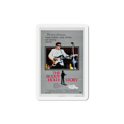 The Buddy Holly Story 1978 Movie Poster Die-Cut Magnet-3" x 3"-The Sticker Space