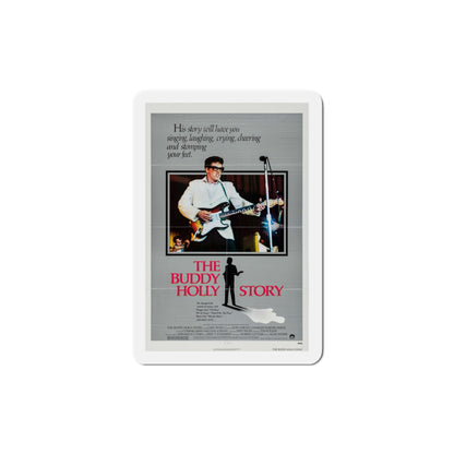 The Buddy Holly Story 1978 Movie Poster Die-Cut Magnet-4" x 4"-The Sticker Space