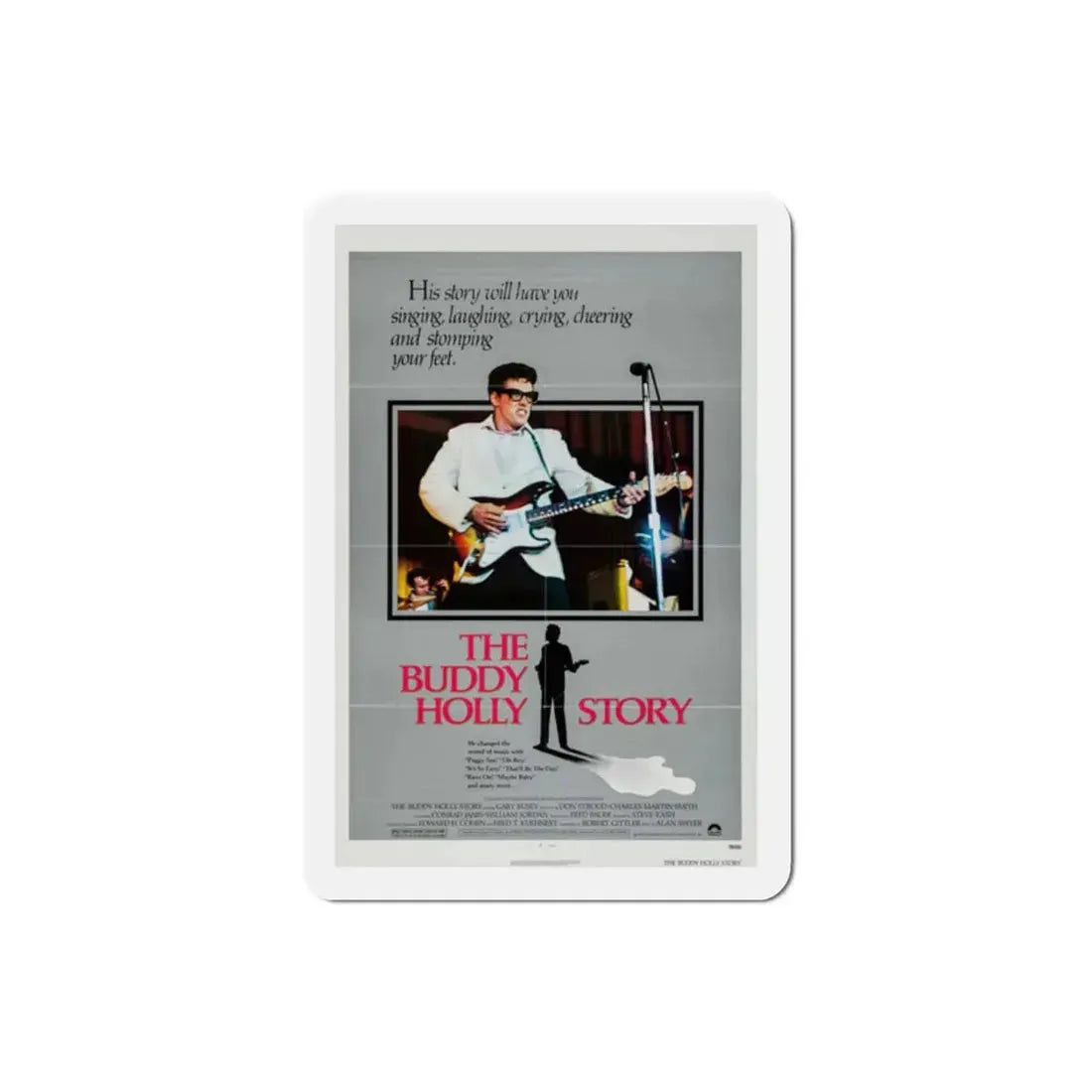The Buddy Holly Story 1978 Movie Poster Refrigerator Magnet 2 Inch - The Sticker Space