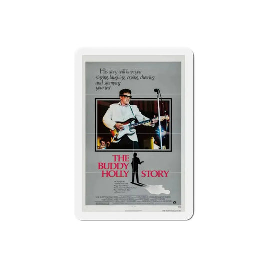 The Buddy Holly Story 1978 Movie Poster Refrigerator Magnet 2 Inch - The Sticker Space
