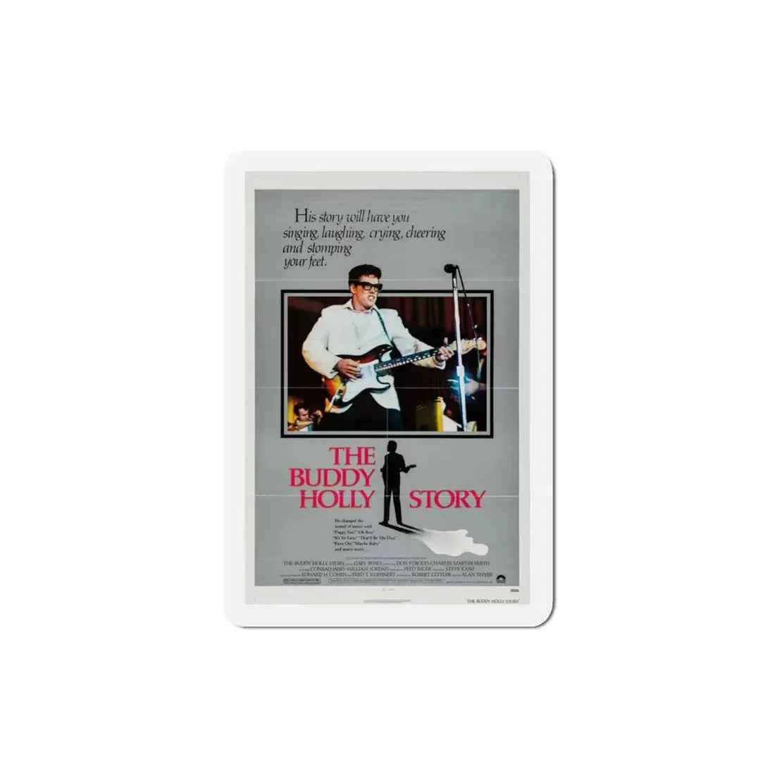 The Buddy Holly Story 1978 Movie Poster Refrigerator Magnet 3 Inch - The Sticker Space