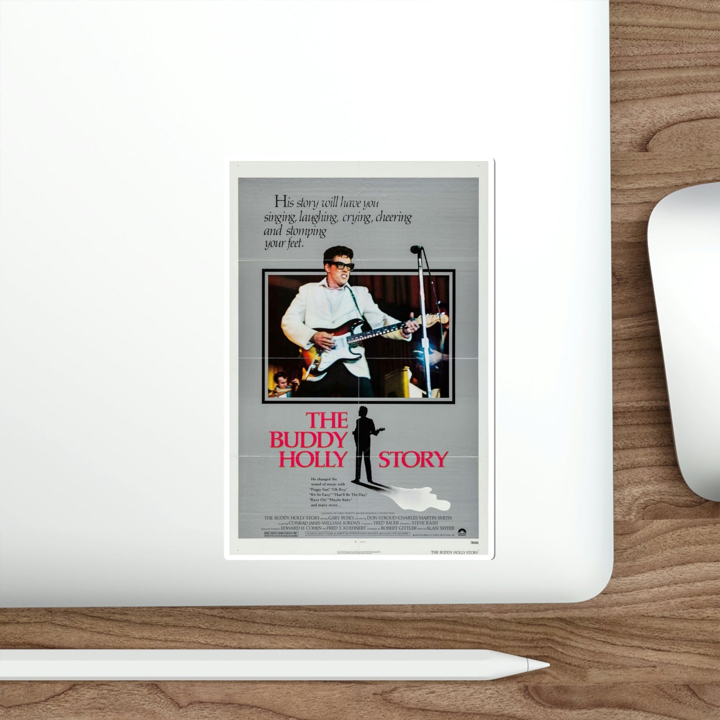 The Buddy Holly Story 1978 Movie Poster STICKER Vinyl Die-Cut Decal-The Sticker Space